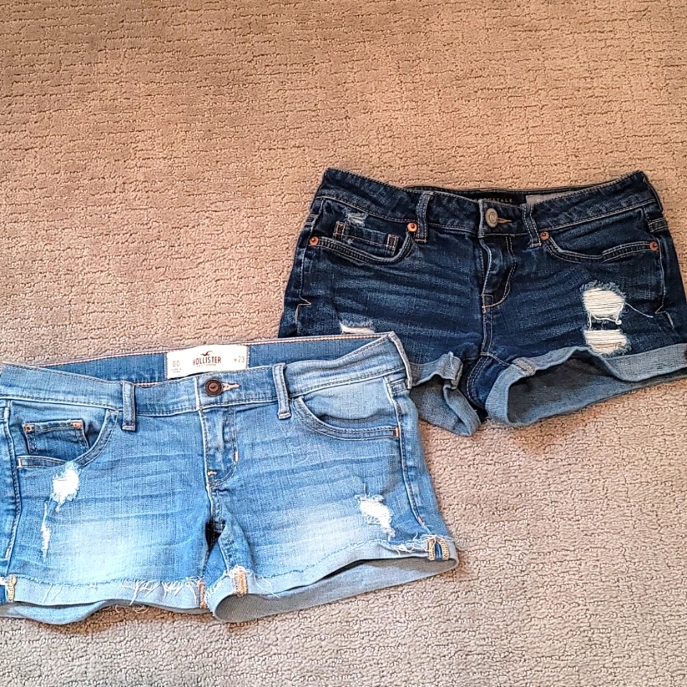 Denim shorts set of 2